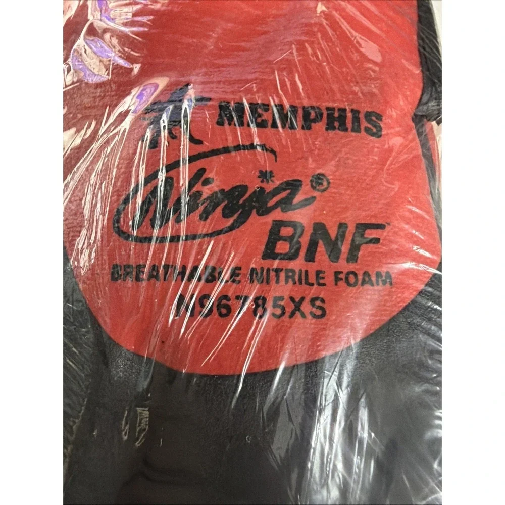 Pack Of 12 MCR Safety N96785XS Ninja BNF Gloves - XS Black/Red (1-Dozen) New